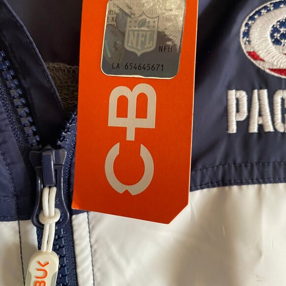 Mens' Cutter and Buck Navy/White Green Bay Packers Swish Jacket NWT: XXXL - Picture 5 of 6